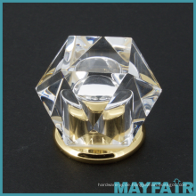 Top Verkauf Mode Kristall Glas Badezimmer Hardware Knopf
